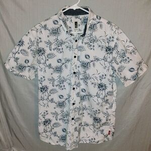 Howe White and Blue Floral Men's Shirt